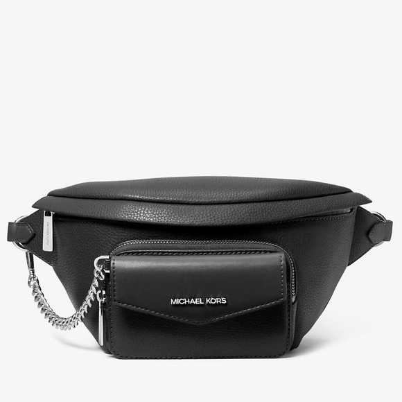 MICHAEL KORS
Maisie Large Pebbled Leather 2-in-1 Sling Pack
Black 
NWT - Picture 3 of 16